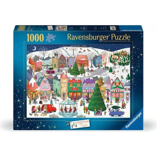 Puzzle Ravensburger Ciudad Navideña de 1000 Piezas