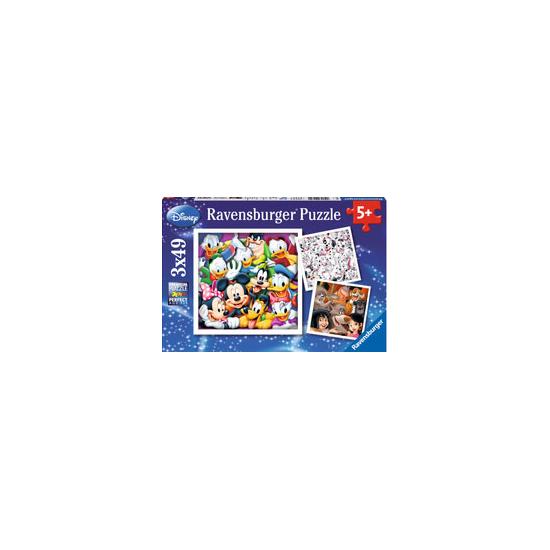 Puzzle Ravensburger Clásicos Disney 3 x 49 Piezas