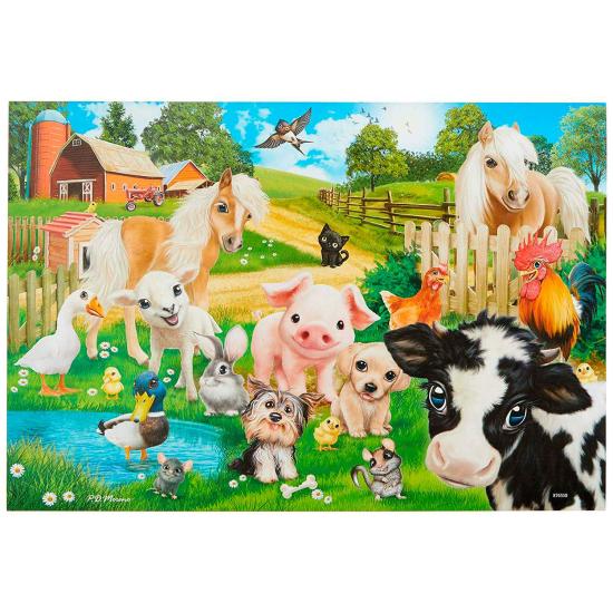 Puzzle Ravensburger Club de Animales de 2x24 Piezas