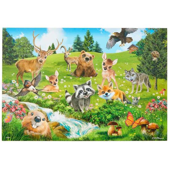 Puzzle Ravensburger Club de Animales de 2x24 Piezas