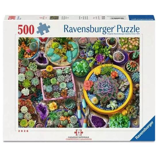 Puzzle Ravensburger Colección De Cactus de 500 Piezas