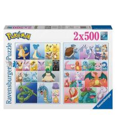 Puzzle Ravensburger Colección Pokemon de 2x500 Piezas