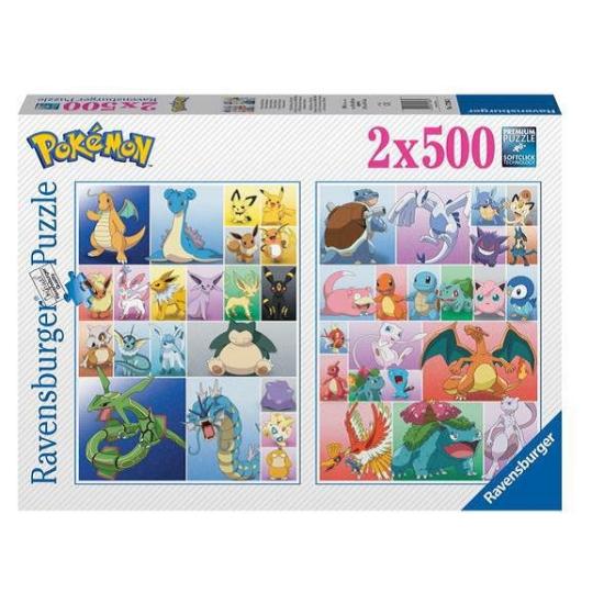 Puzzle Ravensburger Colección Pokemon de 2x500 Piezas