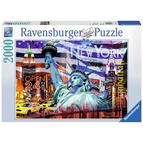 Puzzle Ravensburger Collage de Nueva York de 2000 Piezas