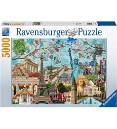 Puzzle Ravensburger Collage de la Gran Ciudad de 5000 Pzs