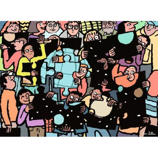 Puzzle Ravensburger Comunidad Del Puzzle de 500 Piezas