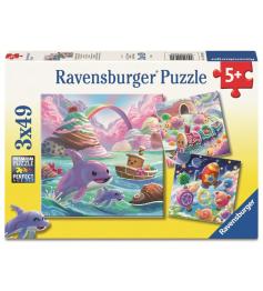 Puzzle Ravensburger Costa Dulce de 3x49 Piezas