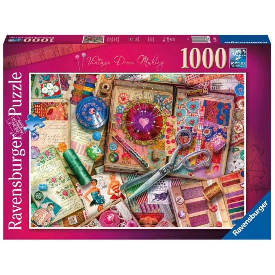 Puzzle Ravensburger Costura Vintage de 1000 Piezas Puzzle Ravensburger Costura Vintage de 1000 Piezas