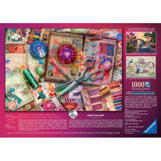 Puzzle Ravensburger Costura Vintage de 1000 Piezas Puzzle Ravensburger Costura Vintage de 1000 Piezas