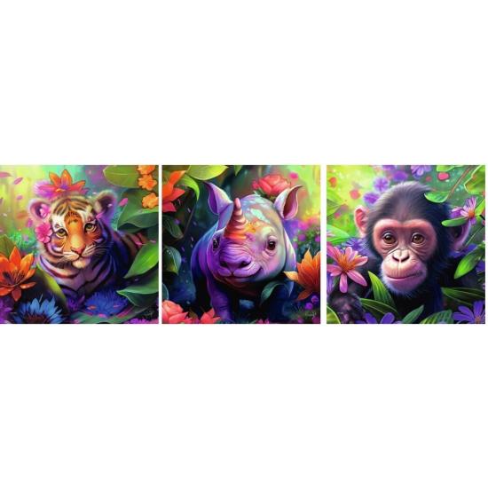 Puzzle Ravensburger Crías de la Selva de 3x49 Piezas Puzzle Ravensburger Crías de la Selva de 3x49 Piezas