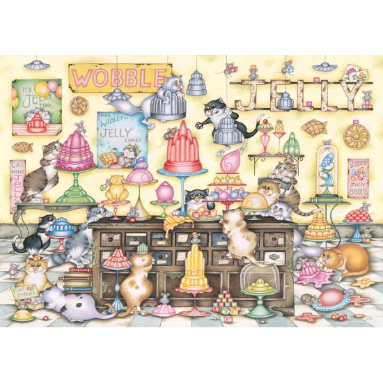 Puzzle Ravensburger Crazy Cat's Jelly Jamboree de 1000 Piezas