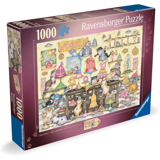 Puzzle Ravensburger Crazy Cat's Jelly Jamboree de 1000 Piezas