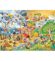 Puzzle Ravensburger Cuatro Estaciones De Diversión XXL de 100 Pi