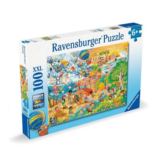 Puzzle Ravensburger Cuatro Estaciones De Diversión XXL de 100 Pi