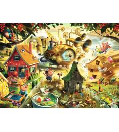 Puzzle Ravensburger Cuidado, Cerditos de 1000 Piezas