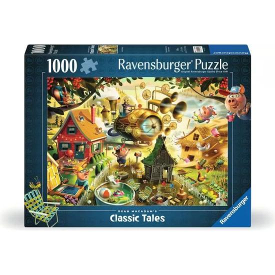 Puzzle Ravensburger Cuidado, Cerditos de 1000 Piezas