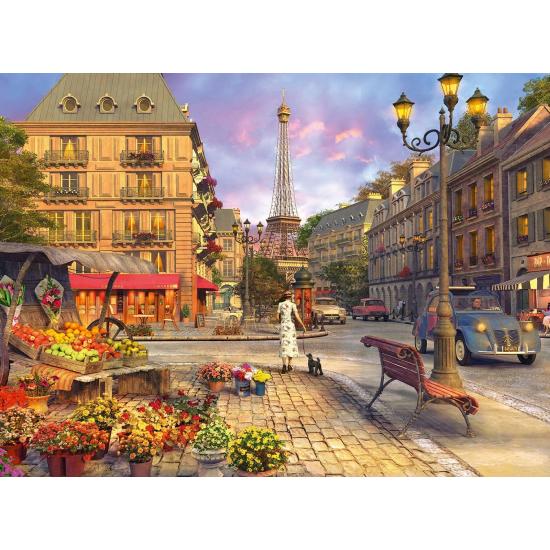 Puzzle Ravensburger De Paseo por París de 500 Piezas