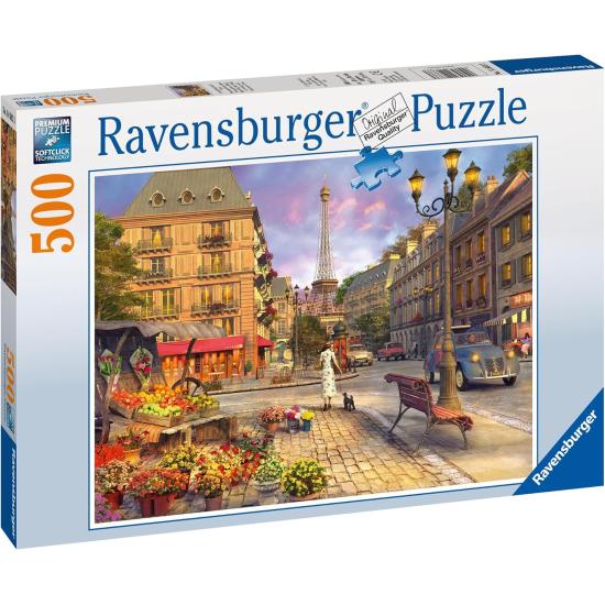 Puzzle Ravensburger De Paseo por París de 500 Piezas