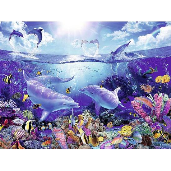 Puzzle Ravensburger Día de los Delfines de 1500 Piezas
