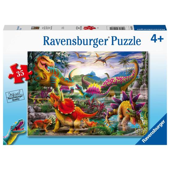 Puzzle Ravensburger Dinosaurios Coloridos de 35 Piezas Puzzle Ravensburger Dinosaurios Coloridos de 35 Piezas