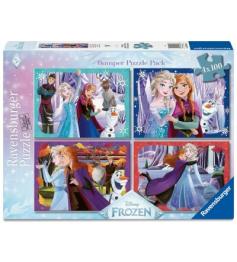 Puzzle Ravensburger Disney Frozen de 4 x 100 Piezas