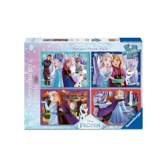 Puzzle Ravensburger Disney Frozen de 4 x 100 Piezas