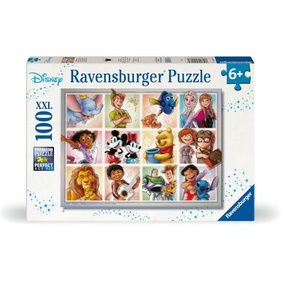 Puzzle Ravensburger Disney Multipersonaje XXL de 100 Piezas