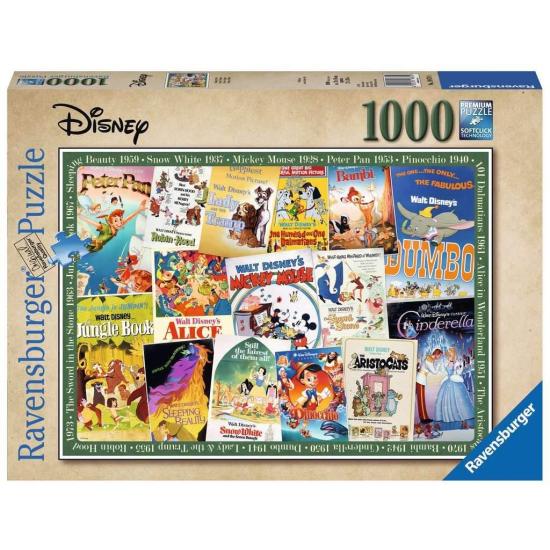 Puzzle Ravensburger Disney Películas Vintage de 1000 Piezas