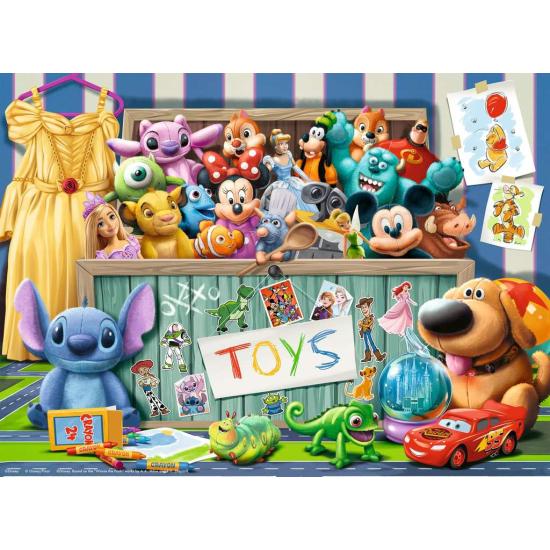 Puzzle Ravensburger Disney Pixar Multipersonaje XXL de 100 Pzs