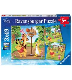 Puzzle Ravensburger Disney Winnie The Pooh de 3x49 Piezas