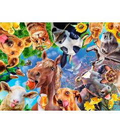 Puzzle Ravensburger Divertidos Animales en la Granja XXL de 200