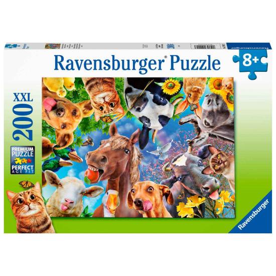Puzzle Ravensburger Divertidos Animales en la Granja XXL de 200 Puzzle Ravensburger Divertidos Animales en la Granja XXL de 200