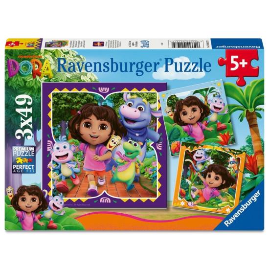 Puzzle Ravensburger Dora de 3x49 Piezas