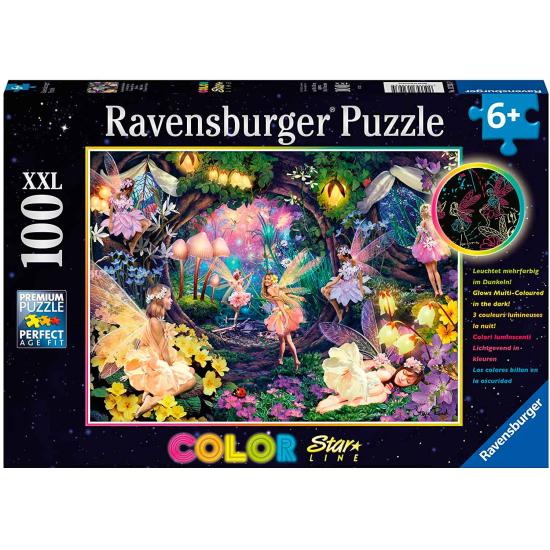 Puzzle Ravensburger El Bosque de Hadas Fosforescente XXL 100 Pz Puzzle Ravensburger El Bosque de Hadas Fosforescente XXL 100 Pz