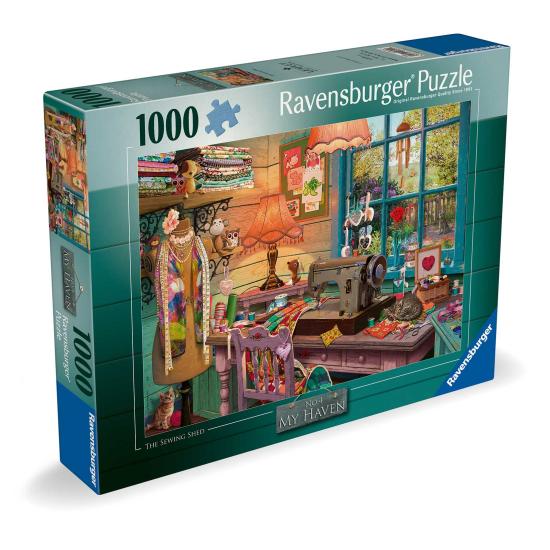 Puzzle Ravensburger El Cobertizo de Costura de 1000 Piezas