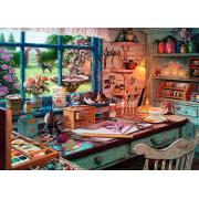 Puzzle Ravensburger El Cobertizo De Manualidades de 1000 Piezas