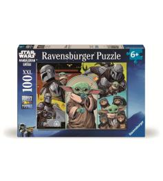 Puzzle Ravensburger El Mandaloriano Y Grogu XXL de 100 Piezas