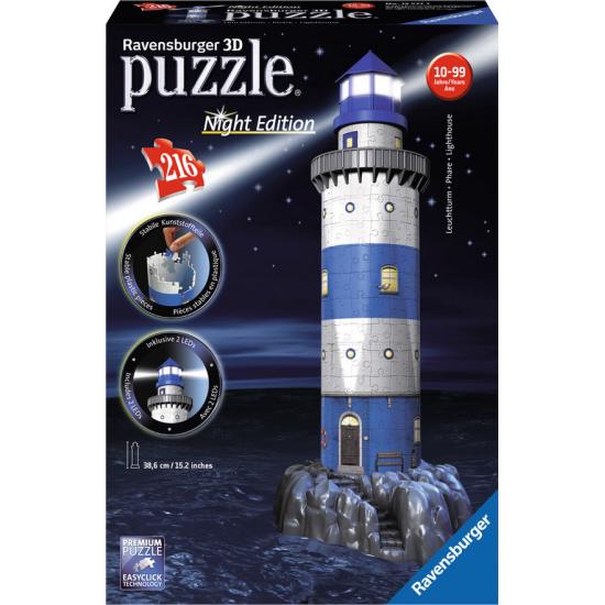 Puzzle Ravensburger El Nuevo Faro 3D Night Edition 3D 216 Pieza