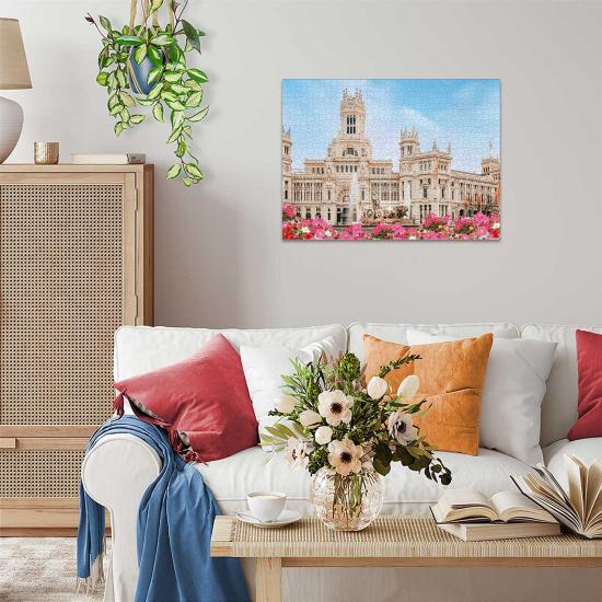 Puzzle Ravensburger El Palacio De Cibeles, Madrid de 1000 Piezas