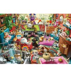 Puzzle Ravensburger El Peluquero de Gatos de 1000 Piezas