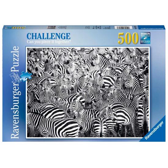 Puzzle Ravensburger El Reto de las Cebras 500 Piezas Puzzle Ravensburger El Reto de las Cebras 500 Piezas