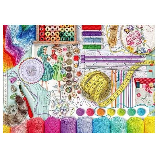 Puzzle Ravensburger El Taller De Costura XXL 500 Pzs