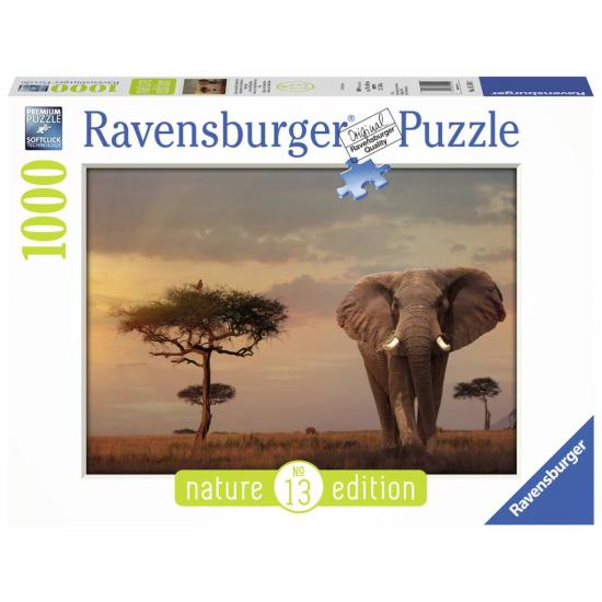 Puzzle Ravensburger Elefante de los Masai Mara de 1000 Piezas Puzzle Ravensburger Elefante de los Masai Mara de 1000 Piezas