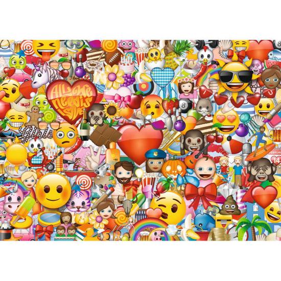 Puzzle Ravensburger Emoji, los Emoticonos 1000 Piezas
