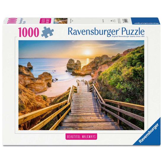 Puzzle Ravensburger Escalera a la Playa de Camilo, Algarve 1000