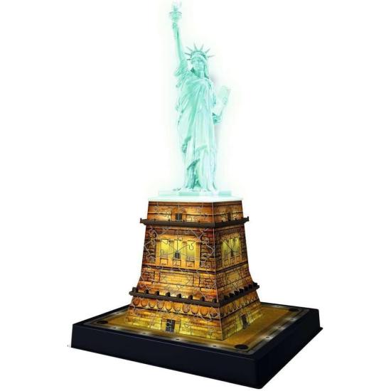 Puzzle Ravensburger Estatua de la Libertad Night Edition 3D 108