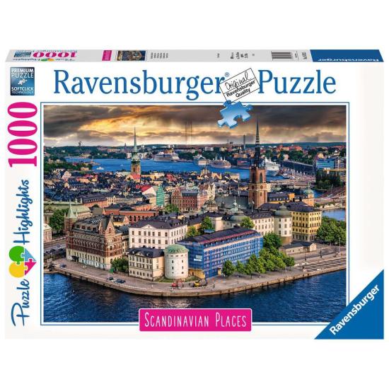 Puzzle Ravensburger Estocolmo, Suecia de 1000 Piezas