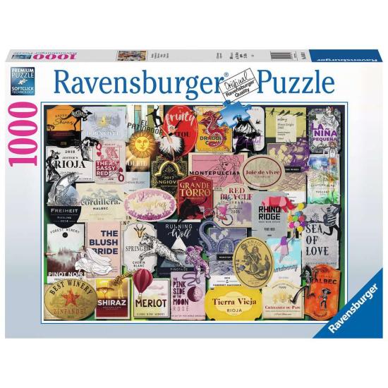 Puzzle Ravensburger Etiquetas de Vino 1000 Piezas