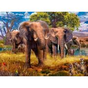 Puzzle Ravensburger Familia de Elefantes 500 Piezas