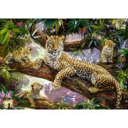 Puzzle Ravensburger Familia de Leopardos de 1000 Piezas